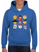 Japanese Kawaii Icons Collection Graphic Youth's Hoodie