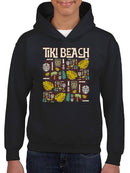 Tiki-Beach Hawaiian Vacation Vibes Graphic  Youth's Hoodie
