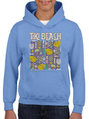 Tiki-Beach Hawaiian Vacation Vibes Graphic  Youth's Hoodie