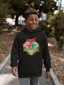 Flamingo Heart Summer Hibiscus Design  Youth's Hoodie