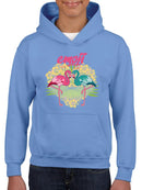 Flamingo Heart Summer Hibiscus Design  Youth's Hoodie