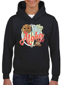 Aloha Tropical Coconut Icon Trendy Graphic  Youth's Hoodie