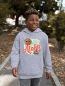Aloha Tropical Coconut Icon Trendy Graphic  Youth's Hoodie