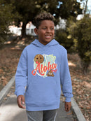 Aloha Tropical Coconut Icon Trendy Graphic  Youth's Hoodie