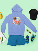 Aloha Tropical Coconut Icon Trendy Graphic  Youth's Hoodie