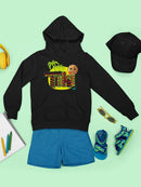 Tiki-Style Hawaiian Luau Party Graphic  Youth's Hoodie