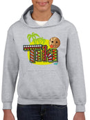 Tiki-Style Hawaiian Luau Party Graphic  Youth's Hoodie
