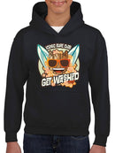 Iconic Surf Club Trendy Hawaiian Graphic  Youth's Hoodie