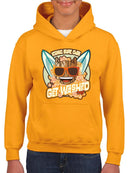 Iconic Surf Club Trendy Hawaiian Graphic  Youth's Hoodie