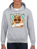 Iconic Surf Club Trendy Hawaiian Graphic  Youth's Hoodie