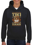 Tiki-Summer Hawaiian Tropical Vibes  Youth's Hoodie