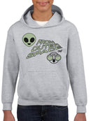 Outer Space Cool Alien Sci-Fi Trendy Graphic  Youth's Hoodie