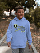 Outer Space Cool Alien Sci-Fi Trendy Graphic  Youth's Hoodie