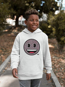 Floral Smile Fun Trendy Graphic Symbols  Youth's Hoodie