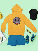 Floral Smile Fun Trendy Graphic Symbols  Youth's Hoodie