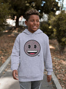 Floral Smile Fun Trendy Graphic Symbols  Youth's Hoodie