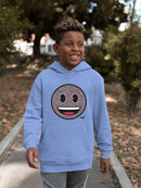 Floral Smile Fun Trendy Graphic Symbols  Youth's Hoodie