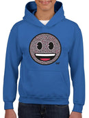 Floral Smile Fun Trendy Graphic Symbols  Youth's Hoodie