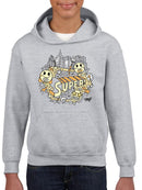 Superhero Fun Starry-Eyed Trendy Graphic Symbol  Youth's Hoodie