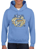 Superhero Fun Starry-Eyed Trendy Graphic Symbol  Youth's Hoodie