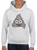 Whimsica Fun Floral Doodle Trendy Graphic Symbol  Youth's Hoodie