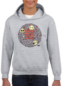 Love And Peace Hippie Trendy Graphic Symbol Youth's Hoodie