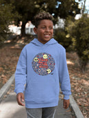 Love And Peace Hippie Trendy Graphic Symbol Youth's Hoodie