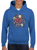 Love And Peace Hippie Trendy Graphic Symbol Youth's Hoodie