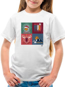 Let It Snow Reindeer - Xmas Winter Vibes Mountain Graphic T-shirt