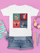 Let It Snow Reindeer - Xmas Winter Vibes Mountain Graphic T-shirt