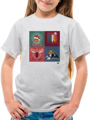 Let It Snow Reindeer - Xmas Winter Vibes Mountain Graphic T-shirt