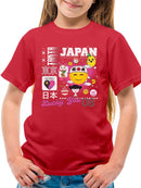 Tokyo Japan Vibrant Icons Cultural Fusion Graphic T-shirt