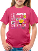 Tokyo Japan Vibrant Icons Cultural Fusion Graphic T-shirt