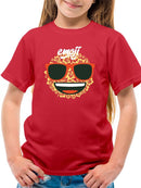 Hibiscus Tropical Smile Face Graphic T-shirt