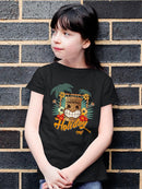 Tropical Ukulele And Palm Tree Tiki-Vibes T-shirt