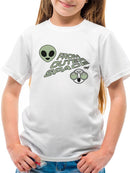 Outer Space Cool Alien Sci-Fi Trendy Graphic T-shirt