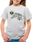 Outer Space Cool Alien Sci-Fi Trendy Graphic T-shirt