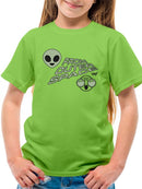Outer Space Cool Alien Sci-Fi Trendy Graphic T-shirt
