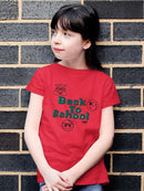 Back To School Fun Trendy Graphic Symbols T-shirt
