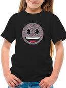 Floral Smile Fun Trendy Graphic Symbols T-shirt