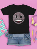 Floral Smile Fun Trendy Graphic Symbols T-shirt