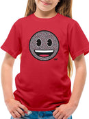 Floral Smile Fun Trendy Graphic Symbols T-shirt