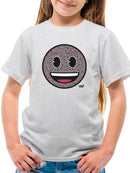 Floral Smile Fun Trendy Graphic Symbols T-shirt