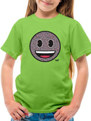 Floral Smile Fun Trendy Graphic Symbols T-shirt