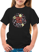 Love And Peace Hippie Trendy Graphic Symbol T-shirt