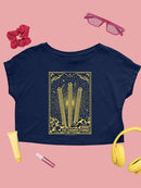 Radiant Churro Art Deco Style Graphic Design Women's Crop Tee