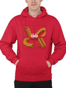 Pop Art Churro  - Vibrant Retro Dessert Design Men's Hoodie