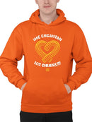 Heart-Shaped Churros  - Bold Spanish Dessert Artwork Men's Hoodie