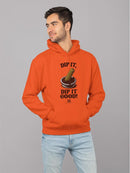 Churro Dipping Chocolate Artwork - Fun Dessert Lover  Men's Hoodie