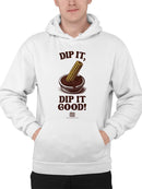 Churro Dipping Chocolate Artwork - Fun Dessert Lover  Men's Hoodie